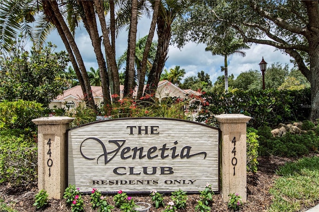 4308 Via Del Santi, Venice, FL 34293 - view of community / neighborhood sign