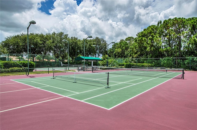 4308 Via Del Santi, Venice, FL 34293 - view of tennis court with community basketball court
