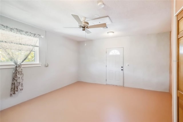 2555 Yucca Rd, Venice, FL 34293 - empty room featuring a ceiling fan
