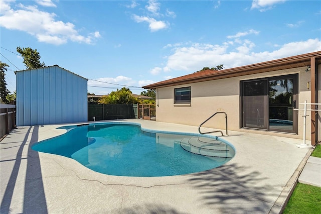2555 Yucca Rd, Venice, FL 34293 - view of pool with a fenced backyard and a patio