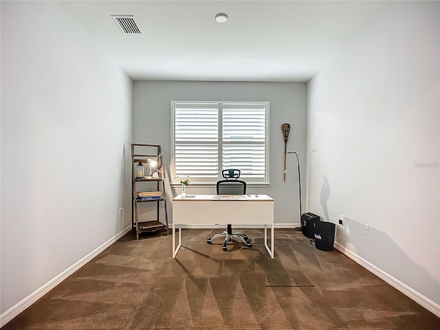 20749 Swallowtail Ct, Venice, FL 34293 - office area featuring carpet floors and baseboards