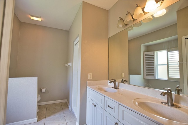 4150 Otoole St, North Port, FL 34291 - full bath with double vanity and tile patterned floors
