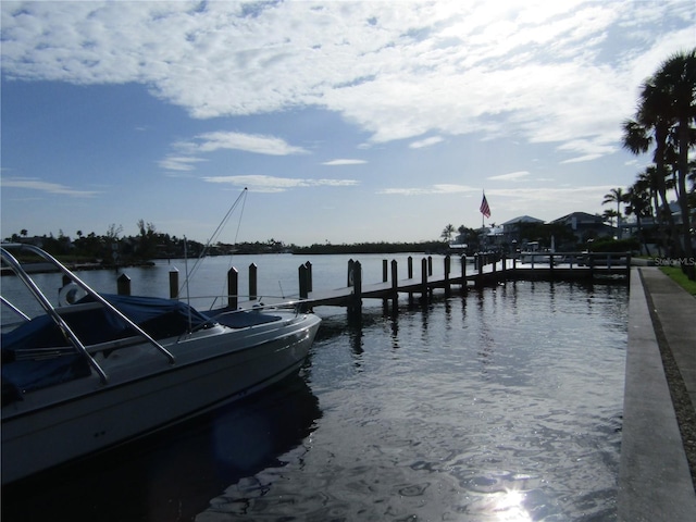 999 Inlet Cir Unit D101, Venice, FL 34285 - dock area featuring a water view