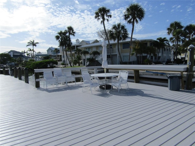999 Inlet Cir Unit D101, Venice, FL 34285 - deck featuring a residential view and outdoor dining space