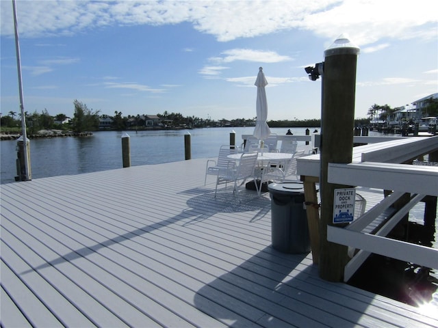 999 Inlet Cir Unit D101, Venice, FL 34285 - dock area featuring a water view