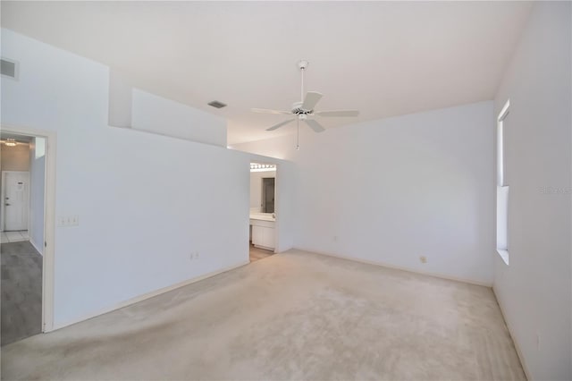 519 Catalina Isles Cir, Venice, FL 34292 - spare room with a ceiling fan and light colored carpet