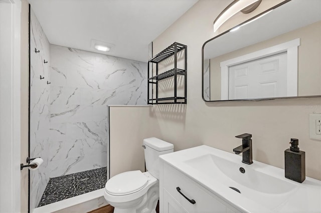 386 Nightingale Rd, Venice, FL 34293 - full bath with a tile shower and vanity