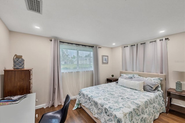 386 Nightingale Rd, Venice, FL 34293 - bedroom with wood finished floors and recessed lighting