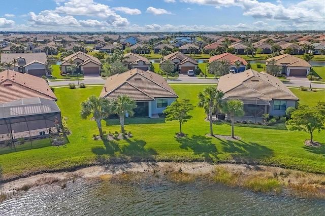 13334 Pacchio St, Venice, FL 34293 - aerial view of residential area featuring a large body of water