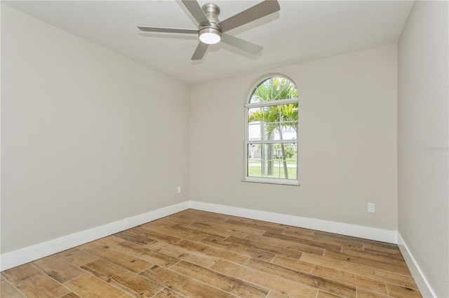 26115 Rampart Blvd, Punta Gorda, FL 33983 - empty room featuring light wood-style flooring and a ceiling fan