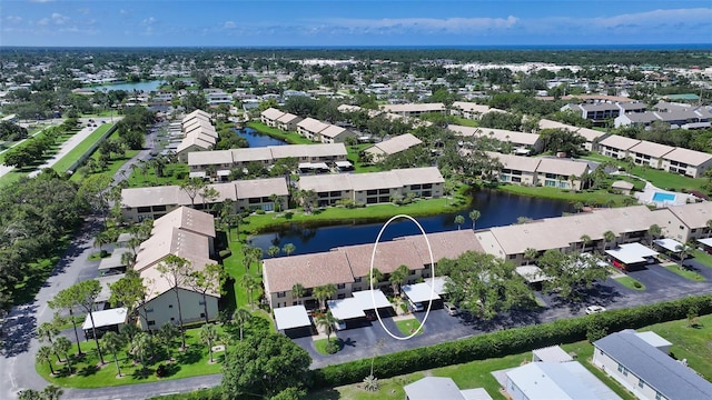 330 Mission Trl N Unit F, Venice, FL 34285 - aerial overview of property's location featuring a nearby body of water and nearby suburban area
