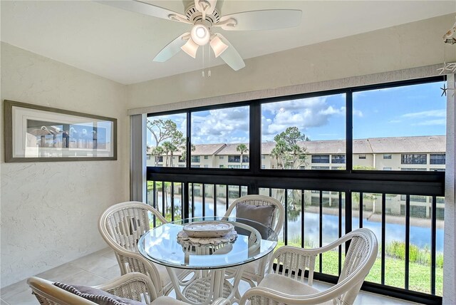 330 Mission Trl N Unit F, Venice, FL 34285 - sunroom with a water view and a residential view