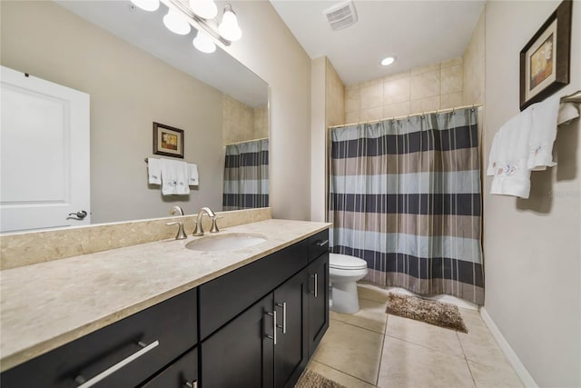 23527 Awabuki Unit 202, Venice, FL 34293 - bathroom with tile patterned floors, vanity, and curtained shower
