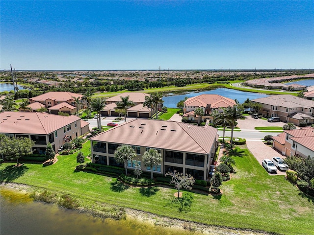 23527 Awabuki Unit 202, Venice, FL 34293 - aerial perspective of suburban area with a nearby body of water