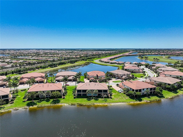23527 Awabuki Unit 202, Venice, FL 34293 - aerial view of residential area with a large body of water