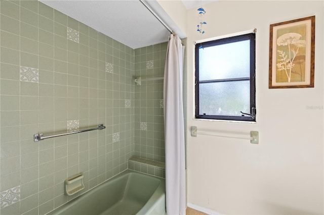 1315 Pine Needle Rd, Venice, FL 34285 - bathroom with shower / bath combination with curtain