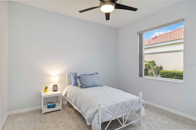 6619 Pinefeather Ct, Bradenton, FL 34203 - bedroom featuring carpet and a ceiling fan