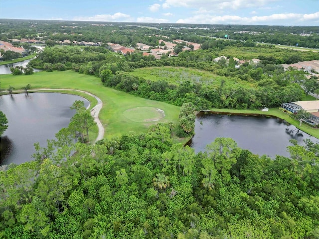 6619 Pinefeather Ct, Bradenton, FL 34203 - aerial view of property's location featuring a large body of water and a golf club