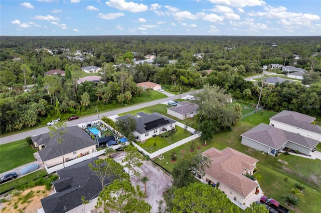 4033 Union Ln, North Port, FL 34288 - aerial view of residential area with a forest