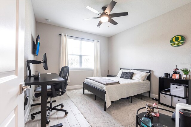 4033 Union Ln, North Port, FL 34288 - bedroom featuring a desk and ceiling fan