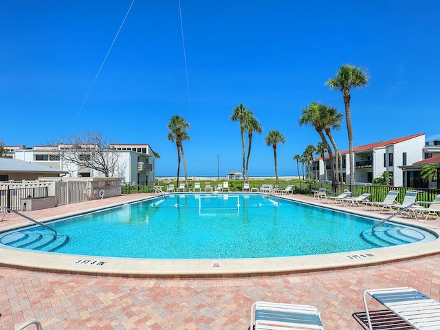 500 Park Blvd S Unit 33, Venice, FL 34285 - community pool featuring a patio area and a residential view
