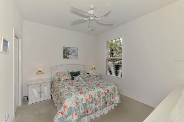 371 Capulet Dr, Venice, FL 34292 - bedroom with carpet and a ceiling fan