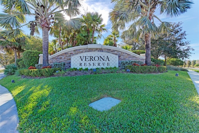 371 Capulet Dr, Venice, FL 34292 - community / neighborhood sign with a lawn