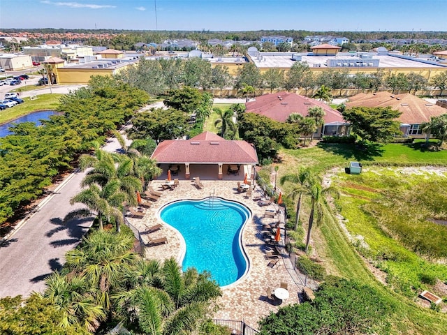371 Capulet Dr, Venice, FL 34292 - aerial view of property and surrounding area featuring nearby suburban area