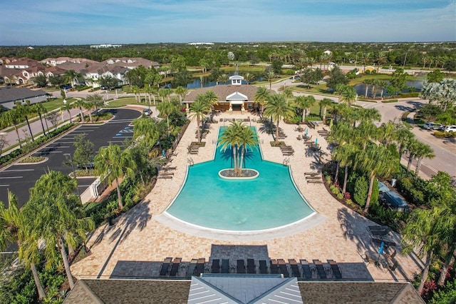 11240 Spring Gate Trl, Bradenton, FL 34211 - view of swimming pool with a water view