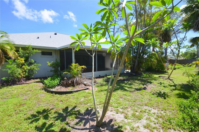505 Duke Rd, Venice, FL 34293 - view of yard with a sunroom