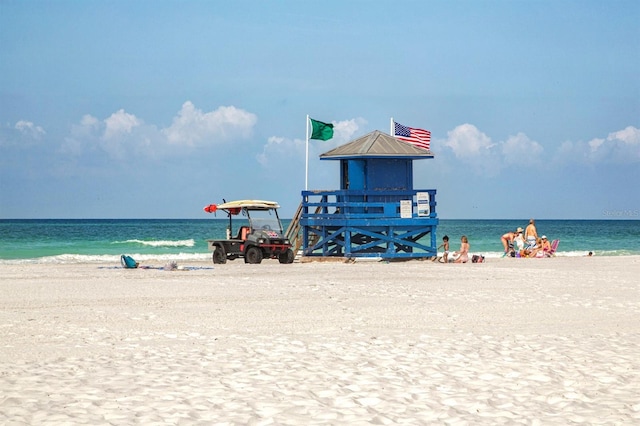 819 Shadow Bay Way, Osprey, FL 34229 - water view featuring local beach