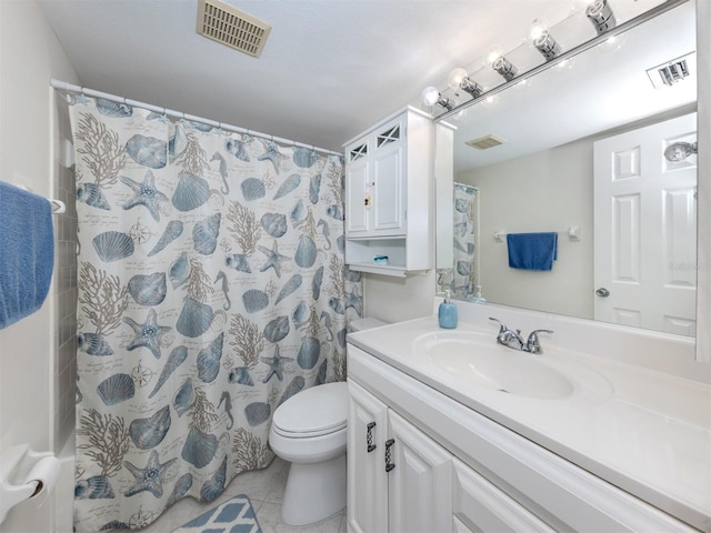 401 Airport Ave E Unit 304, Venice, FL 34285 - full bathroom featuring vanity, tile patterned flooring, and a shower with curtain