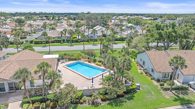 1211 Capri Isles Blvd Unit 6, Venice, FL 34292 - aerial view of residential area with a pool