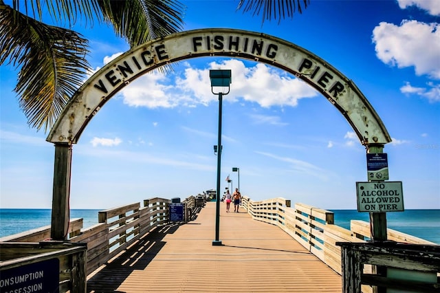 1211 Capri Isles Blvd Unit 6, Venice, FL 34292 - community sign with a water view