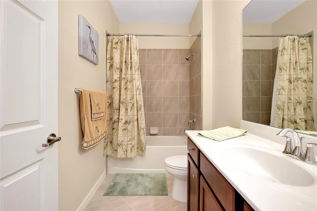 12187 Amica Loop, Venice, FL 34293 - full bathroom featuring vanity, tile patterned flooring, and shower / bath combo