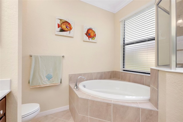 12187 Amica Loop, Venice, FL 34293 - full bath with vanity, a bath, and tile patterned floors
