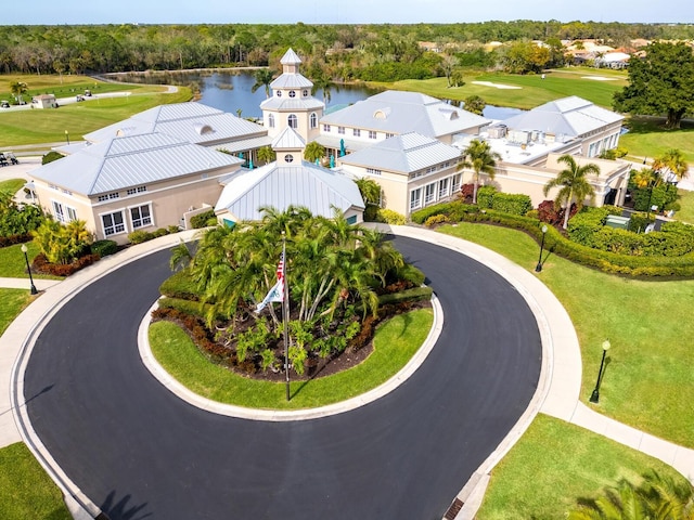 355 Swallow Cir, Venice, FL 34285 - drone / aerial view of a nearby body of water and a golf course