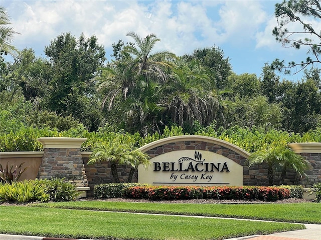 5832 Semolino St, Nokomis, FL 34275 - community / neighborhood sign featuring a yard