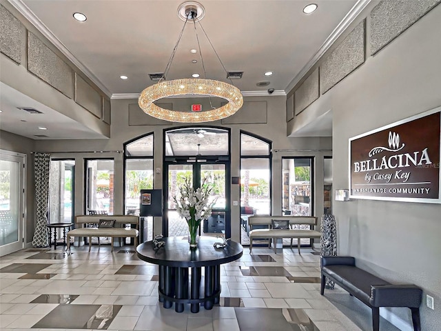 5832 Semolino St, Nokomis, FL 34275 - community lobby featuring recessed lighting and a high ceiling