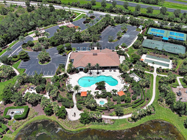 5832 Semolino St, Nokomis, FL 34275 - aerial view of a pool