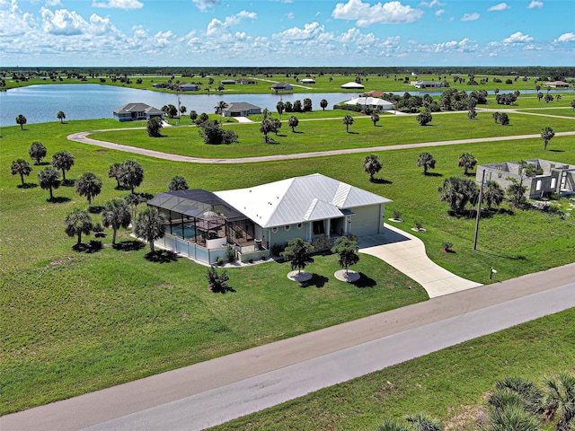 48 Lark Dr, Placida, FL 33946 - aerial view of property and surrounding area featuring a large body of water