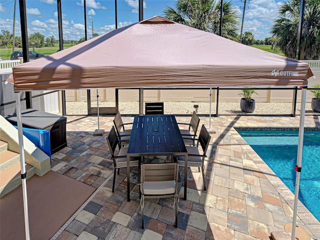 48 Lark Dr, Placida, FL 33946 - swimming pool with a patio and outdoor dining area