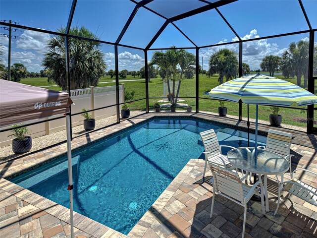 48 Lark Dr, Placida, FL 33946 - swimming pool with a patio and a lanai