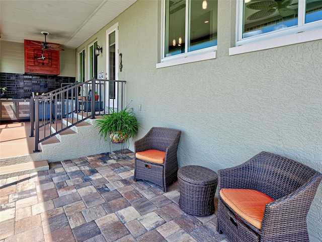 48 Lark Dr, Placida, FL 33946 - view of patio / terrace featuring a ceiling fan