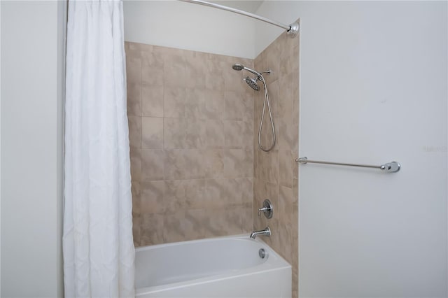 19269 Serafina St, Venice, FL 34293 - bathroom with shower / bathtub combination with curtain
