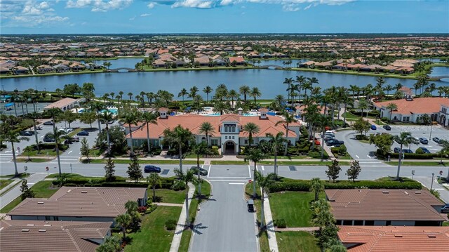 19269 Serafina St, Venice, FL 34293 - aerial view of residential area featuring a nearby body of water