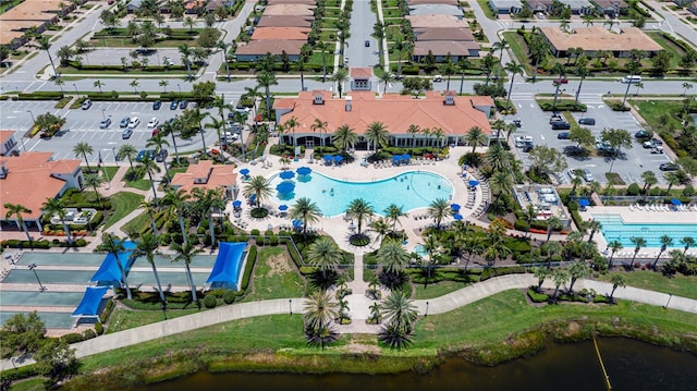 19269 Serafina St, Venice, FL 34293 - aerial view of property and surrounding area featuring nearby suburban area