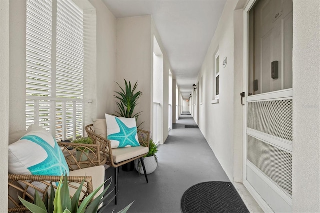437 Cerromar Ln Unit 424, Venice, FL 34293 - hall featuring finished concrete floors
