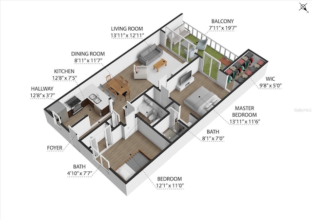 437 Cerromar Ln Unit 424, Venice, FL 34293 - view of property floor plan