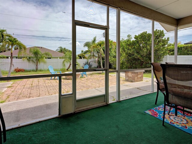 23102 Madelyn Ave, Port Charlotte, FL 33954 - unfurnished sunroom featuring plenty of natural light